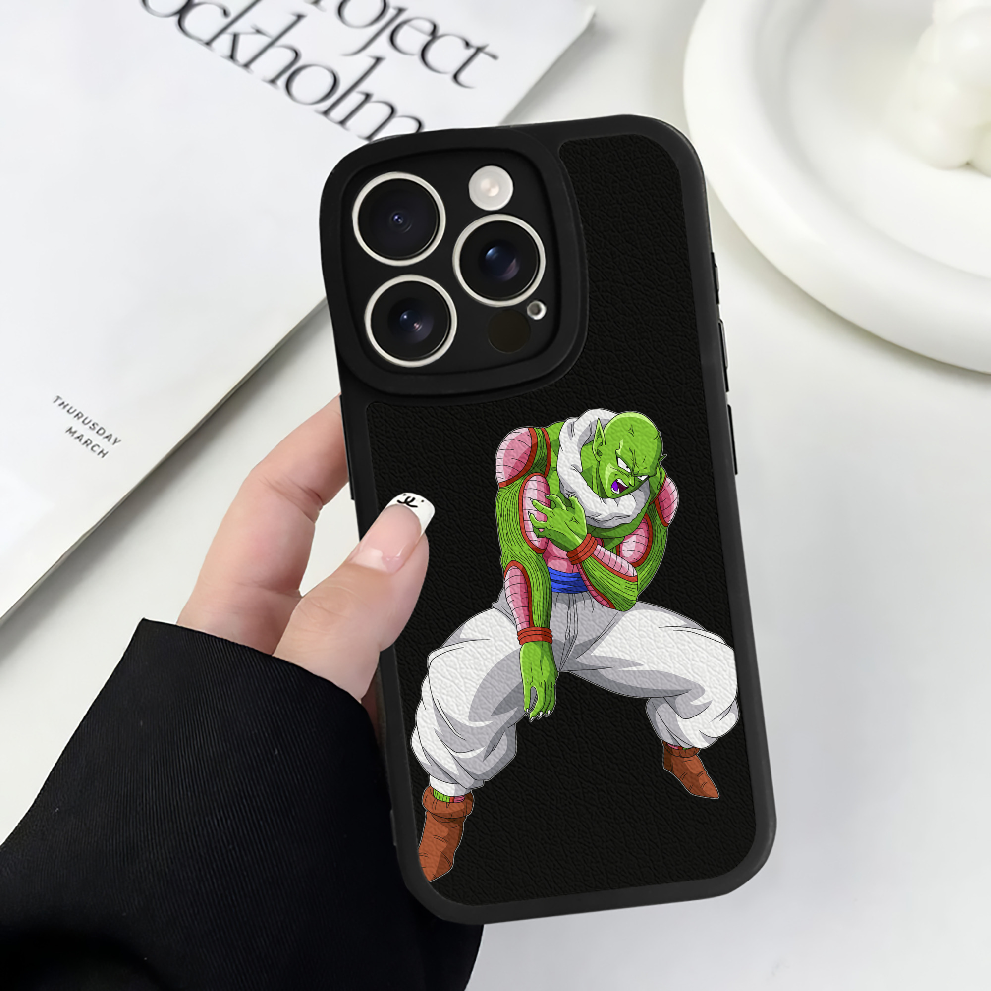 （画像用） ドラゴンボール ピッコロ DRAGON BALL Piccolo 【iPhone 16シリーズ対応】シリコンスマホケース（レザー調） 材質：シリコン